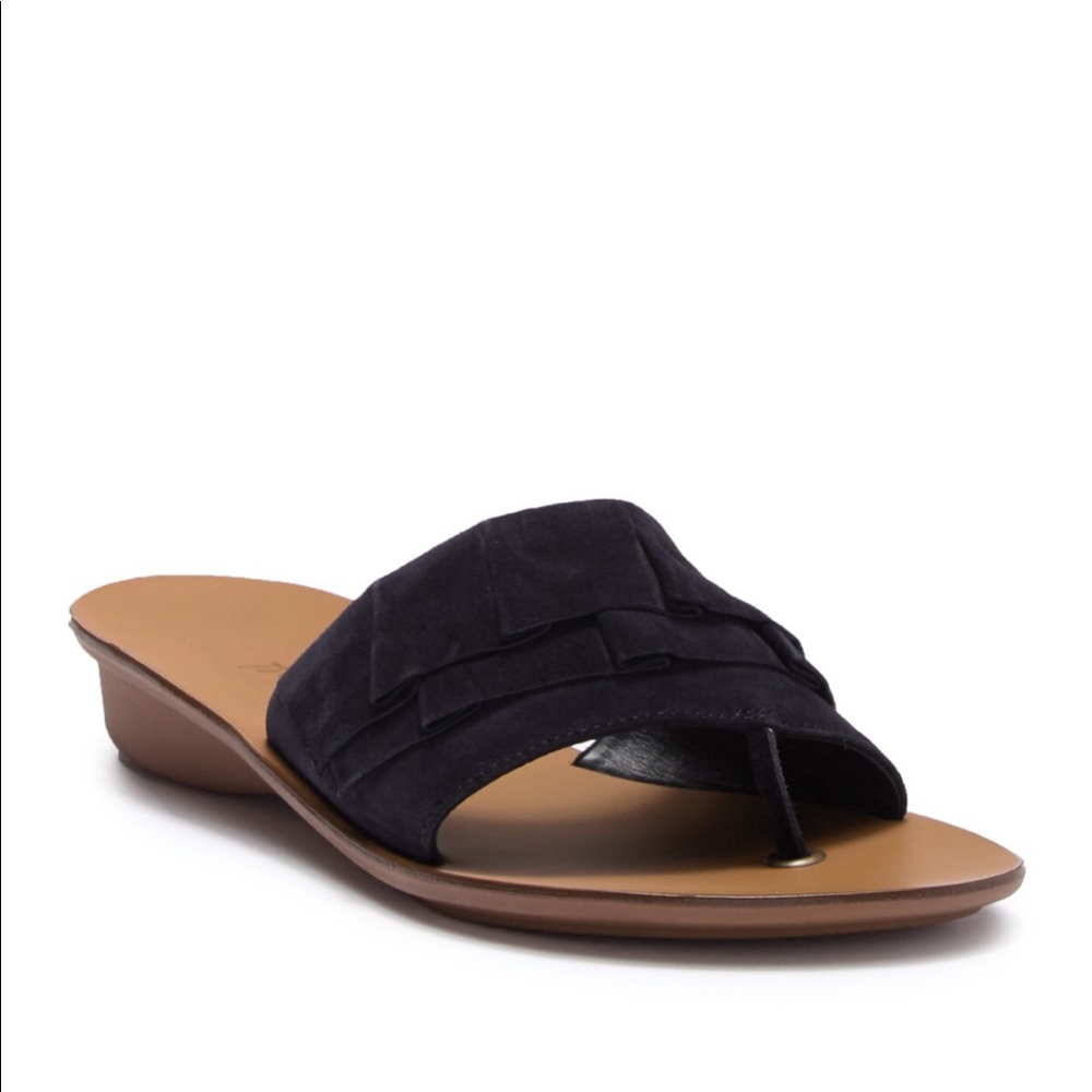 Paul Green • Ruffle Suede Wedge Sandals 8